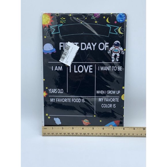 First Day of Tin Sign, Kids, Memories, Photos, 8x12 Sign NEW, Astronaut - Picture 2 of 4